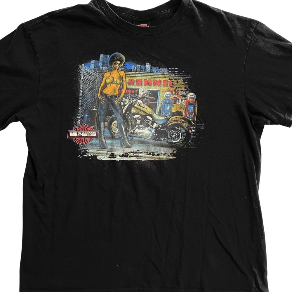 Rare Harley Davidson Rommel New Castle Shirt - Picture 2 of 10